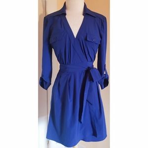 Ark & Co Blue Wrap Dress